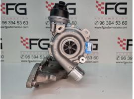 Turbo reconstruido de intercambio BorgWarner 53039700634 BV43-634 con 2 a